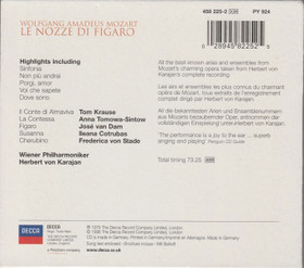 Mozart / Krause / Karajan: Le Nozze di Figaro (Highlights) CD (Käyt)