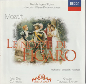 Mozart / Krause / Karajan: Le Nozze di Figaro (Highlights) CD (Käyt)