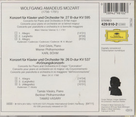Mozart: Klavierkonzerte Nr. 27 & 26. CD (Käyt)