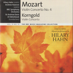 Mozart / Korngold: Violin Concerto No. 4 / Violin Concerto CD (Käyt)