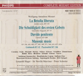 Mozart: Oratorios, Cantatas, Masonic Music 6CD Box (Käyt)
