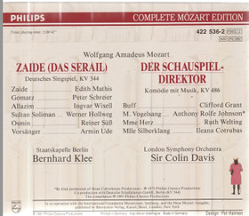 Mozart: Zaide / Der Schauspieldirektor 2CD Box (Käyt)