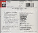 JS Bach / Pears /Fischer-Dieskau /Klemperer: Matthäus-Passion 3CD Käyt