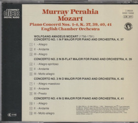 Mozart / Murray Perahia: Piano Concerti Nos. 1-4 CD (Käyt)