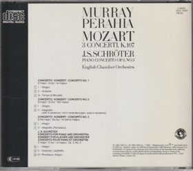 Mozart / Schröter / Murray Perahia: 3 Concerti. K. 107 CD (Käyt)