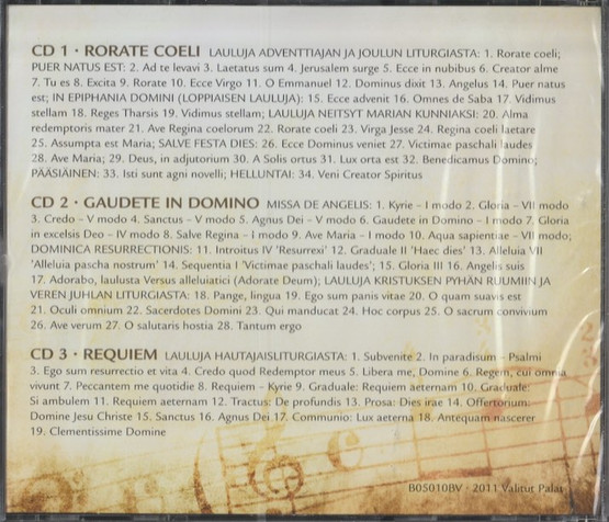 V/A: Musiikkia elämän matkalle - gregoriaanisen laulun rauhaa 3CD Mint