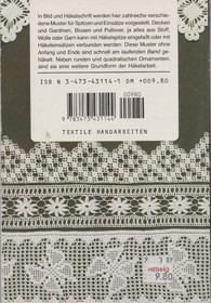 Eva-Maria Leszner: Musterbuch für Häkelspitzen und -einsätze K3 Käyt)