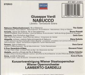 Verdi / Lamberto Gardelli: Nabucco 2CD Box (Käyt)