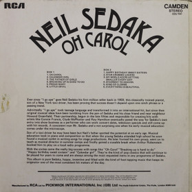Neil Sedaka: Oh Carol LP (Käyt)