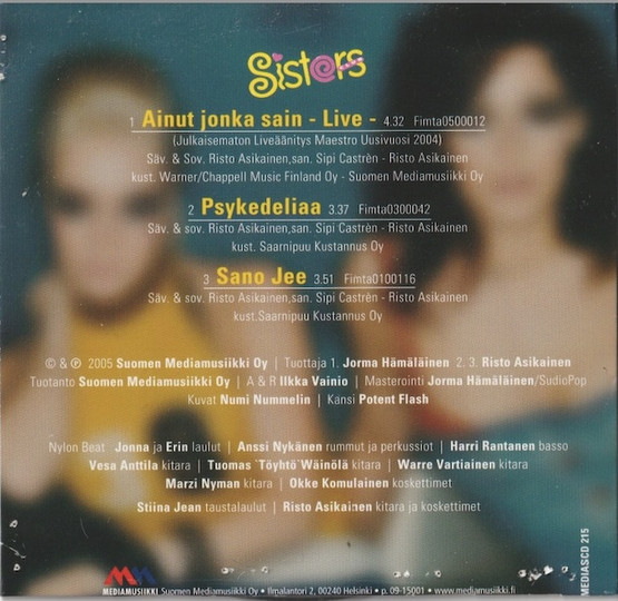 Nylon Beat: Ainut jonka sain - Live / Psykedeliaa / Sano jee CD (Käyt)