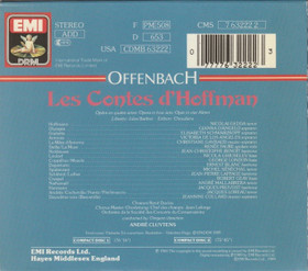 Offenbach / Gedda / André Cluytens: Les Contes D'Hoffmann 2CD Box Käyt