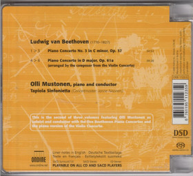Beethoven /Olli Mustonen /Nisonen: Piano Concertos Nos. 3. SACD (Käyt)
