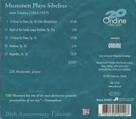Olli Mustonen: Mustonen Plays Sibelius CD (Mint)