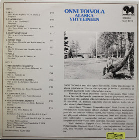 Onni Toivola Alaska Yhtyeineen: Onni Toivola Alaska Yhtyeineen LP Käyt