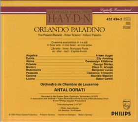 Haydn / Auger / Ameling / Antal Dorati: Orlando Paladino 3 CD Box Käyt