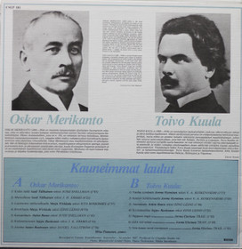 Toivo Kuula & Oskar Merikanto: Kauneimmat laulut LP (Käyt)