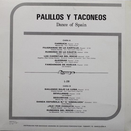 V/A: Palillos Y Taconeo ''Dance Of Spain'' LP (Käyt)