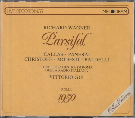 Wagner / Callas / Panerai / Christoff / Gui: Parsifal 3CD (Käyt)