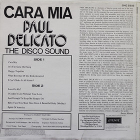 Paul Delicato: Cara Mia LP (Käyt)