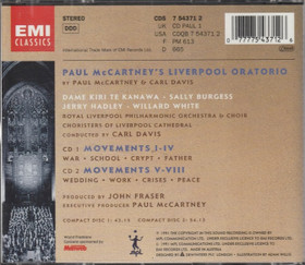 Paul McCartney & Carl Davis: Liverpool Oratorio 2CD (Käyt)