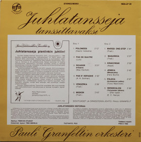 Pauli Granfeltin Orkesteri: Juhlatansseja tanssittavaksi LP (Käyt)