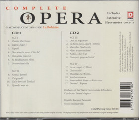 Puccini / Pavarotti / Freni / Magiera: La Bohèmę 2CD (Käyt)
