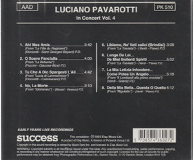 Luciano Pavarotti: In Concert Vol. 4. CD (Käyt)