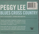 Peggy Lee: Blues Cross Country CD (Käyt)