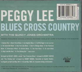 Peggy Lee: Blues Cross Country CD (Käyt)