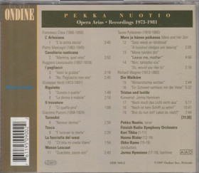 Pekka Nuotio: Opera Arias - Recordings 1973-1981. CD (Käyt)