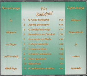 Pia Skibdahl: Sacred Songs By Hildegard von Bingen CD (Käyt)