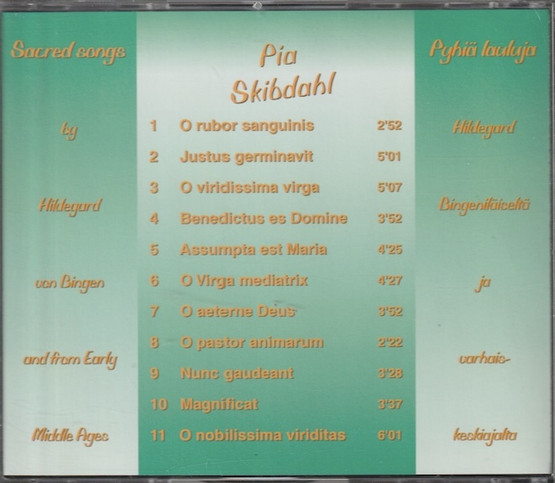 Pia Skibdahl: Sacred Songs By Hildegard von Bingen CD (Käyt)