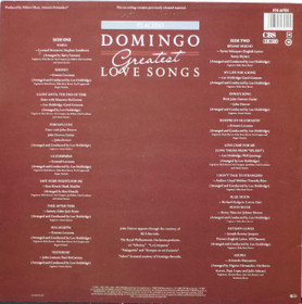 Placido Domingo: Greatest Love Songs LP (Käyt)