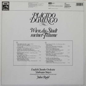 Placido Domingo / Julius Rudel: Wien, Du Stadt Meiner Träume LP (Käyt)