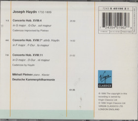 Pletnev / Haydn / Deutsche Kammerphilharmonie: Piano Concertos CD Käyt
