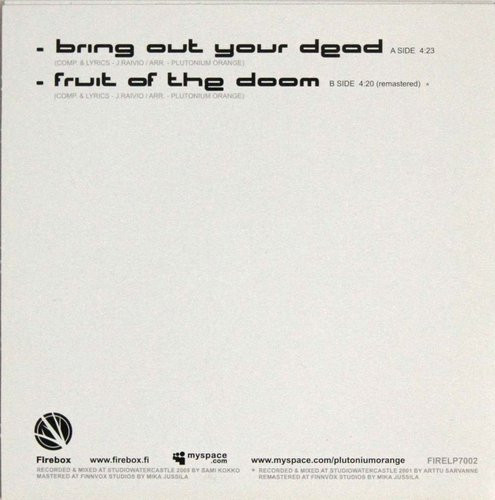 Plutonium Orange: Bring Out Your Dead 7