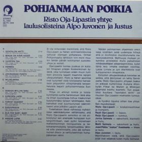 Risto Oja-Lipastin yhtye: Pohjanmaan poikia LP (Käyt)