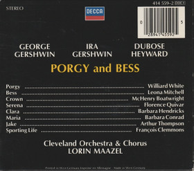 Gershwin / Lorin Maazel: Porgy And Bess 3CD Box (Käyt)