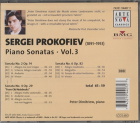 Sergei Prokofiev / Peter Dimitriew: Piano Sonatas Vol. 3. CD (Käyt)