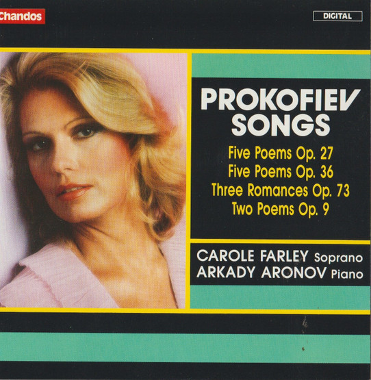Prokofiev / Carole Farley / Arkady Aronov: Songs CD (Käyt)