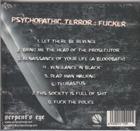 Psychopathic Terror: Fucker CD (Mint)