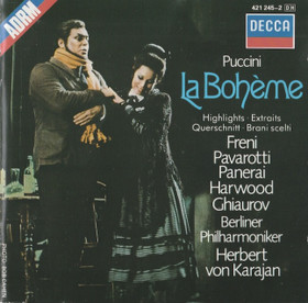 Puccini / Pavarotti / Freni / Karajan: La Boheme -Highlights CD (Käyt)