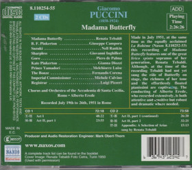 Puccini / Tebaldi / Campora /Rankin / Erede: Madama Butterfly 2CD Käyt