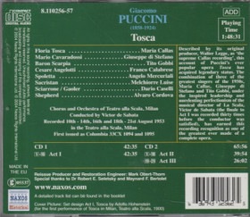 Puccini / Callas / Di Stefano / Gobbi / De Sabata: Tosca 2CD (Käyt)