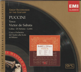 Puccini / Callas / Di Stefano / Victor De Sabata: Tosca 2CD Box (Käyt)