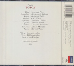 Puccini / Price / Di Stefano / Taddei / Von Karajan: Tosca 2CD (Käyt)