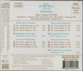Purcell: Fantazias CD (Käyt)