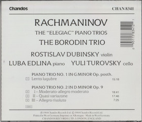 Rachmaninov / The Borodin Trio: The 