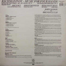 Rachmaninov /Ogdon & Lucas: Music For Four Hands 2LP (Käyt)