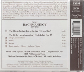 Rachmaninoff: The Rock / The Bells CD (Käyt)